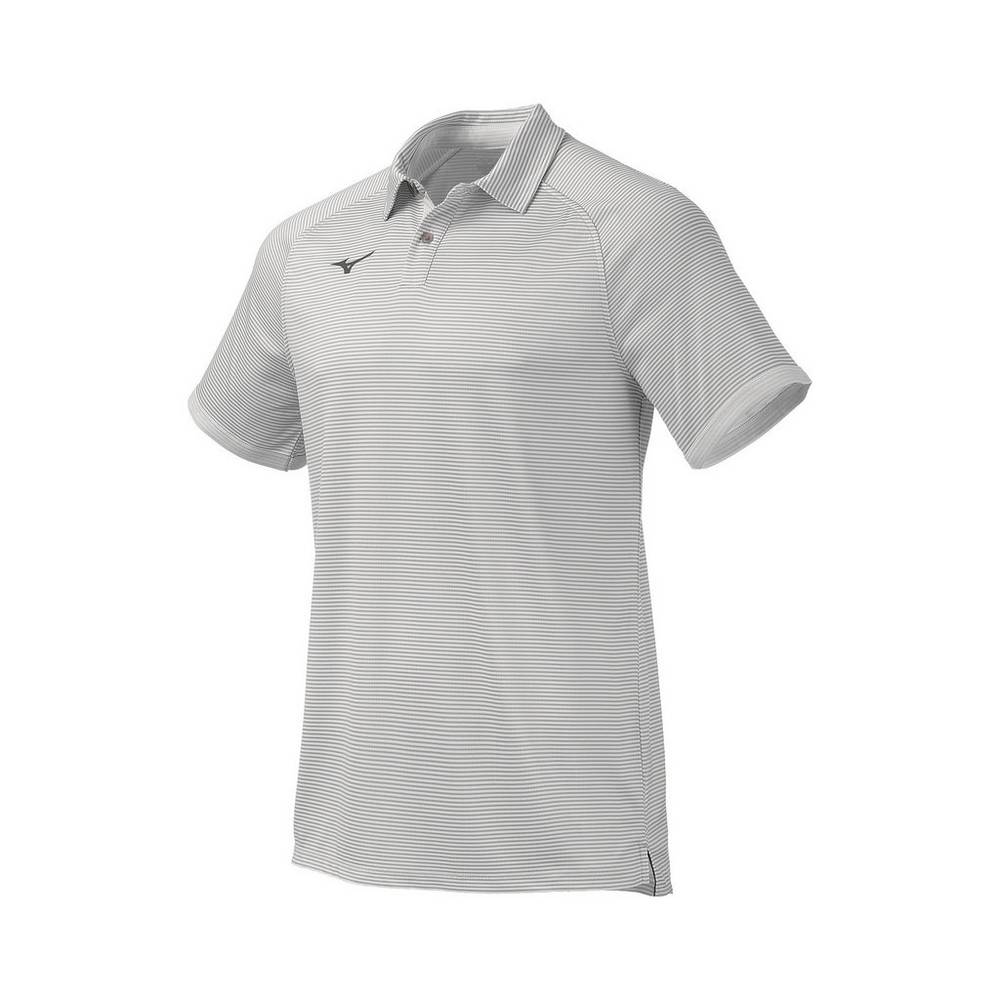 Camisas Polo Mizuno Scout - Homem - Branco - YCRSL3549